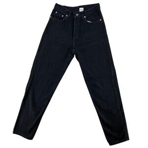 Vintage Levi’s 4640 Black Denim Jeans Women’s Size 7M Made in USA 90s Straight